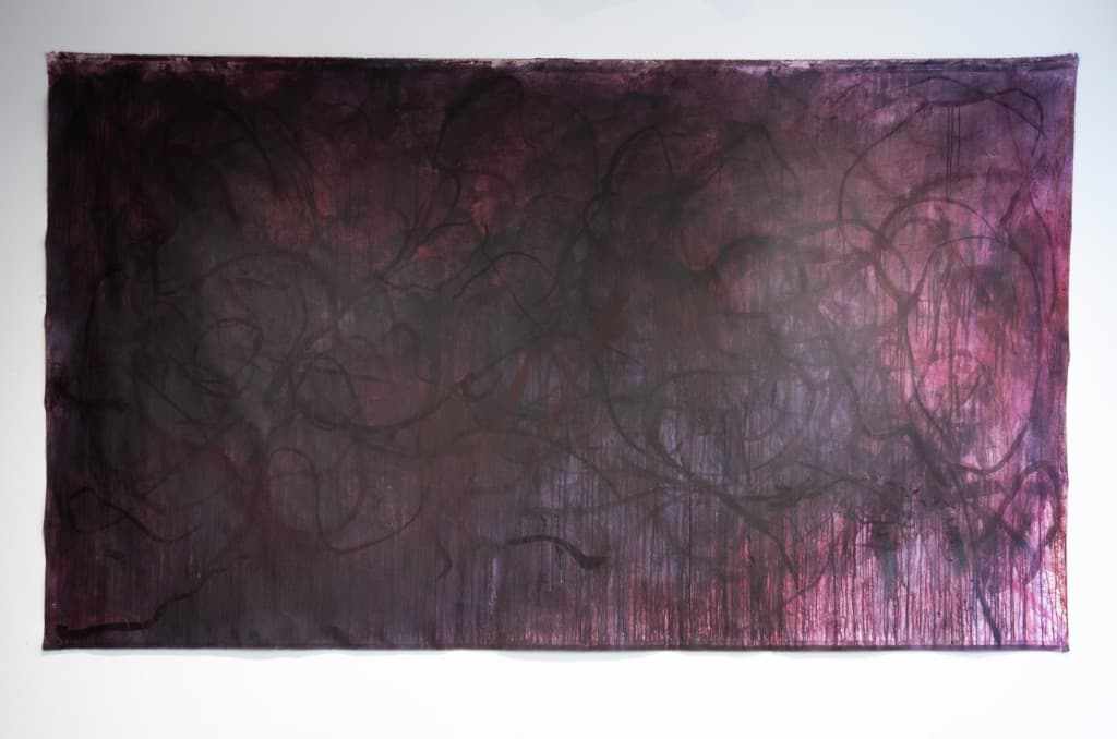 Ceremony, 2026 — acrylic, ink, and graphite on canvas by Alexei Kolakis-Landon