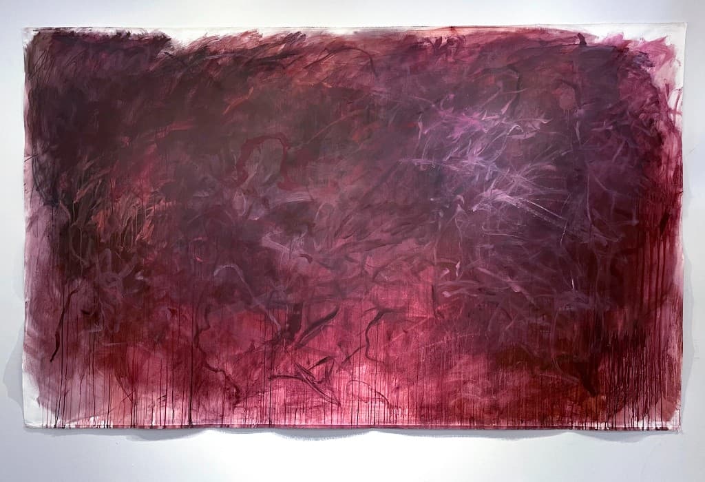 Tangles, 2026 — acrylic and graphite on canvas by Alexei Kolakis-Landon