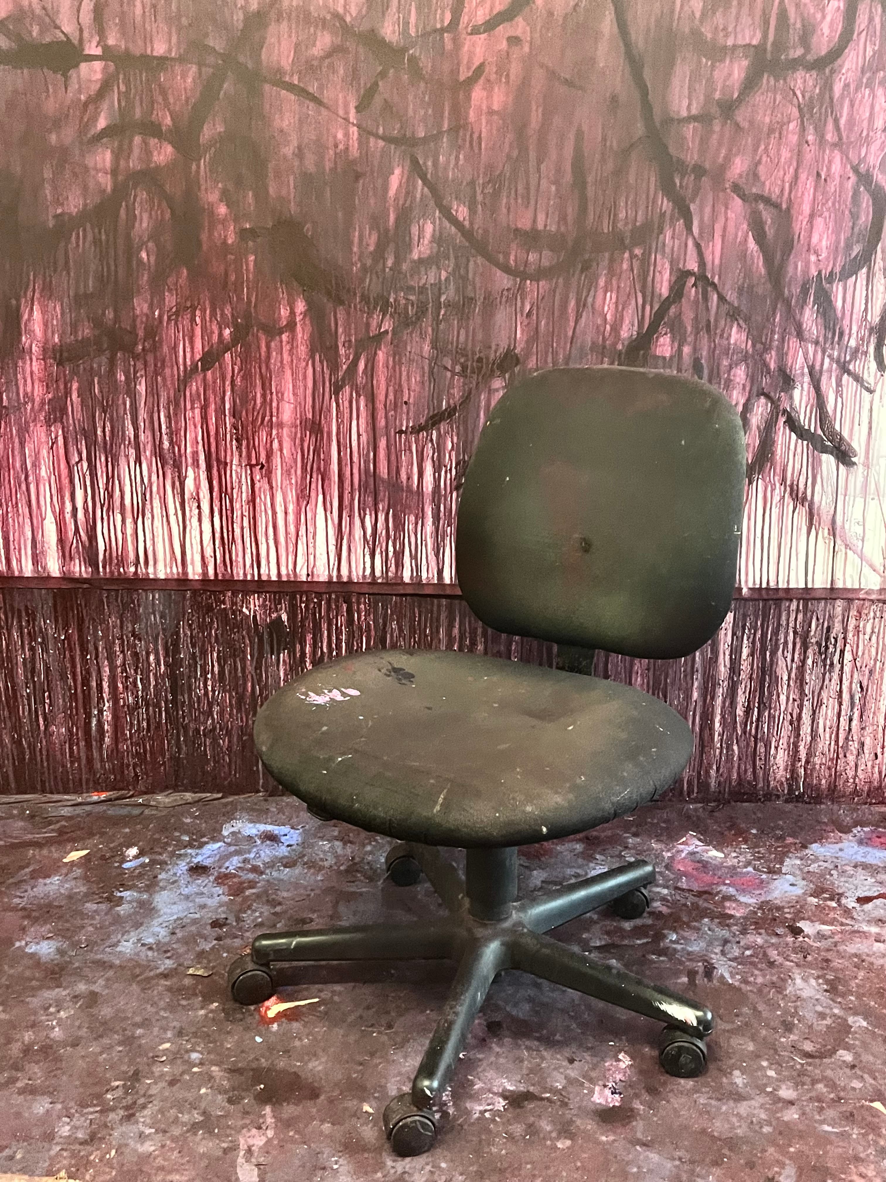 Studio view with chair — Alexei Kolakis-Landon, Montreal painter